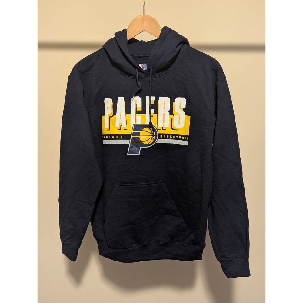 Indiana Pacers Hoodie Men's Small Dark Navy NBA Pullover Sweatshirt NWOT